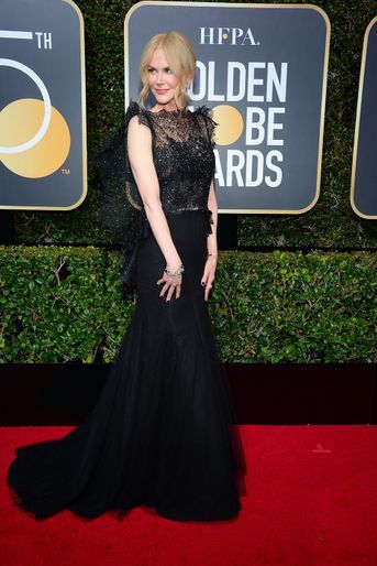 Nicole Kidman dans une robe Givenchy aux Golden Globes 2018