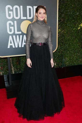 Shailene Woodley dans une robe Ralph Lauren Collection aux Golden Globes 2018
