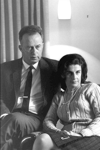 Yitzhak Rabin et sa femme Leah en janvier 1968