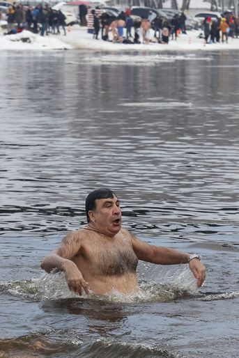Mikhaïl Saakachvili à Kiev, le 19 janvier 2018.