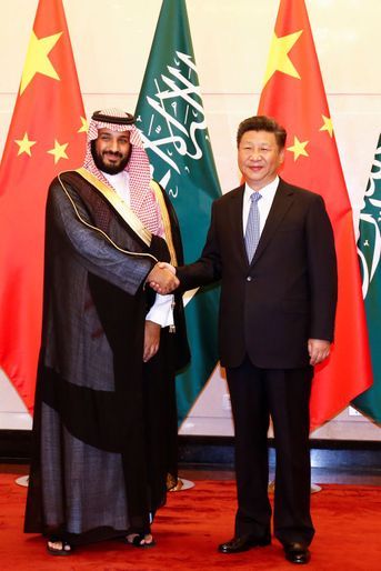 Le prince Mohammed ben Salmane et le président chinois Xi Jinping, en août 2016.