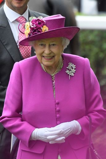 La reine Elizabeth II au Royal Ascot, le 24 juin 2017