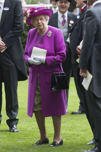 La reine Elizabeth II au Royal Ascot, le 24 juin 2017
