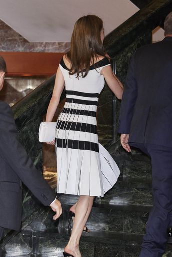 La reine Letizia d'Espagne à Madrid, le 13 juin 2017