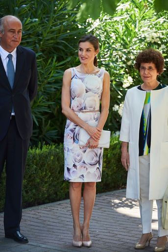 La reine Letizia d&#039;Espagne à Madrid, le 14 juin 2017