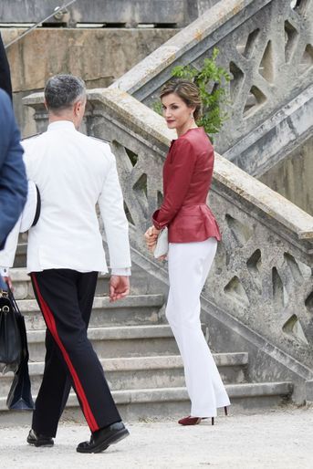 La reine Letizia d'Espagne à Santander, le 23 juin 2017
