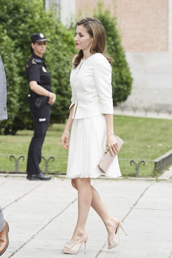 La reine Letizia d&#039;Espagne à Madrid, le 19 juin 2017