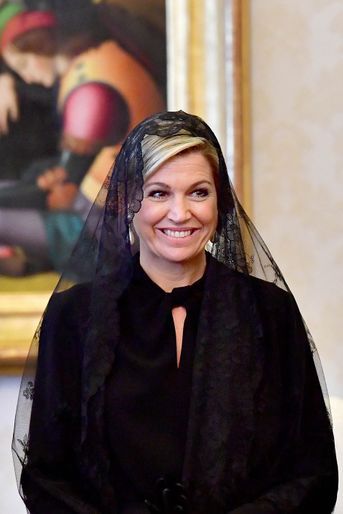 La reine Maxima des Pays-Bas au Vatican, le 22 juin 2017