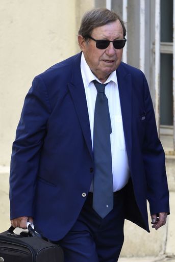 Guy Roux aux obsèques de Louis Nicollin à Montpellier, le 4 juillet 2017.