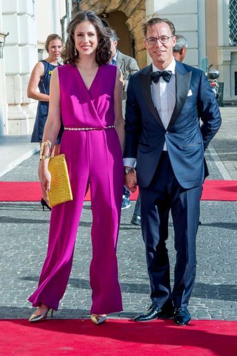 La princesse Viktoria et le prince Jaime de Bourbon de Parme à Rome, le 21 juin 2017