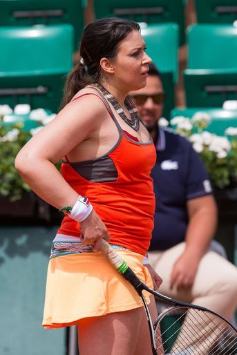 Marion Bartoli sur les courts de Roland Garros, le 7 juin 2017.