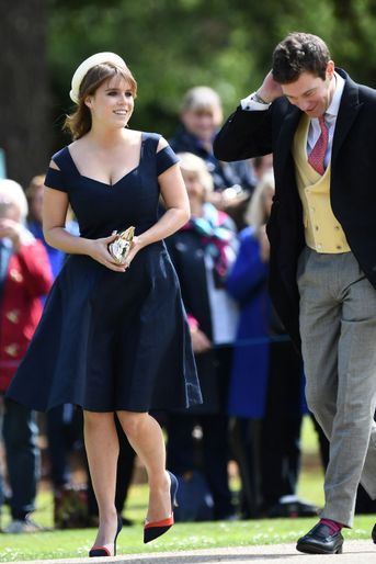 La princesse Eugenie d'York au mariage de Pippa Middleton à Englefield, le 20 mai 2017