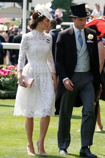 La duchesse de Cambridge, née Kate Middleton, au Royal Ascot le 20 juin 2017