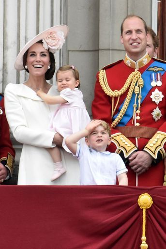 La duchesse Catherine de Cambridge à la cérémonie Trooping the Colour à Londres le 11 juin 2016