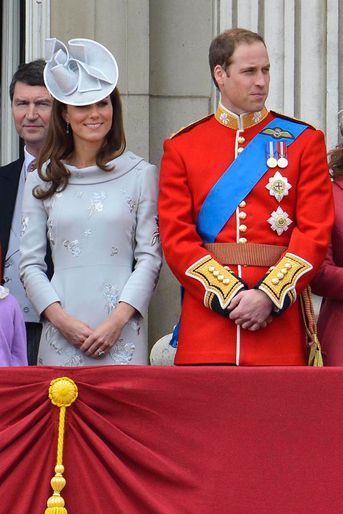 La duchesse Catherine de Cambridge à la cérémonie Trooping the Colour à Londres le 16 juin 2012