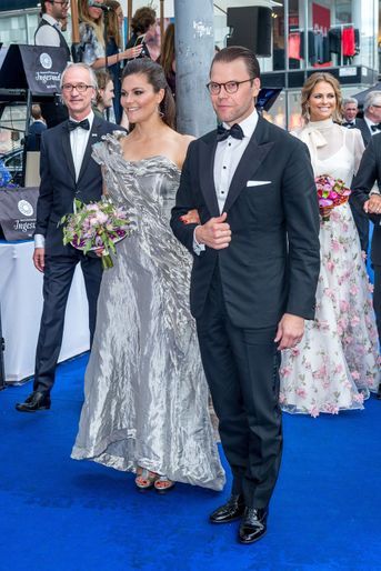 Les princesses Victoria et Madeleine de Suède et le prince Daniel à Stockholm, le 15 juin 2017