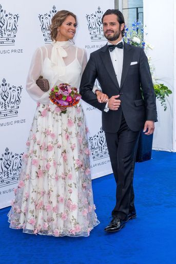 La princesse Madeleine et le prince Carl Philip de Suède à Stockholm, le 15 juin 2017