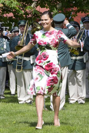La princesse Victoria de Suède à Järfälla, le 6 juin 2017