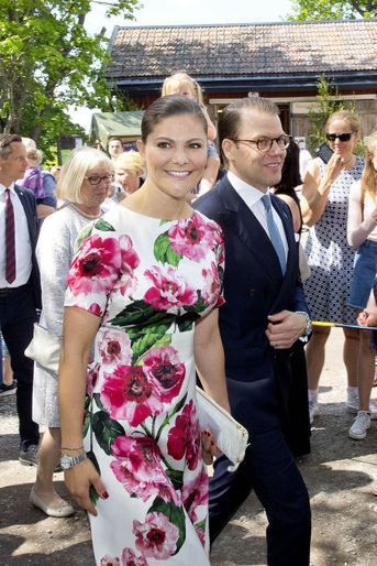 La princesse Victoria de Suède et le prince consort Daniel à Järfälla, le 6 juin 2017