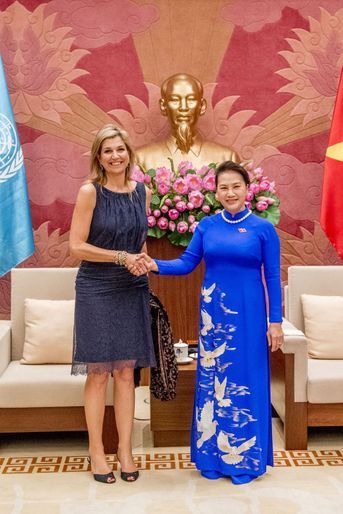 La reine Maxima des Pays-Bas avec Nguyên Thi Kim Ngân à Hanoï, le 31 mai 2017