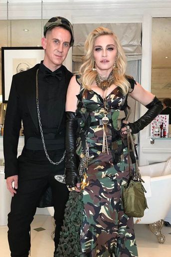 Jeremy Scott et Madonna avant le Met Gala 2017. 