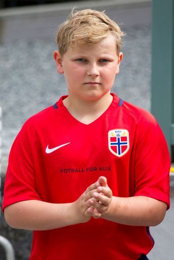 Le prince Sverre Magnus de Norvège à Asker, le 14 juin 2017