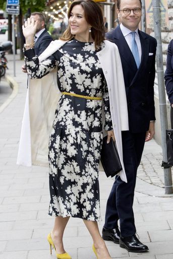 Le prince Daniel de Suède avec la princesse Mary de Danemark à Stockholm, le 30 mai 2017