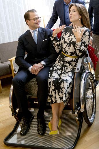 Le prince Daniel de Suède avec la princesse Mary de Danemark à Stockholm, le 30 mai 2017