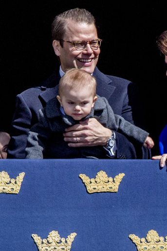 Les princes Daniel et Oscar à Stockholm, le 30 avril 2017