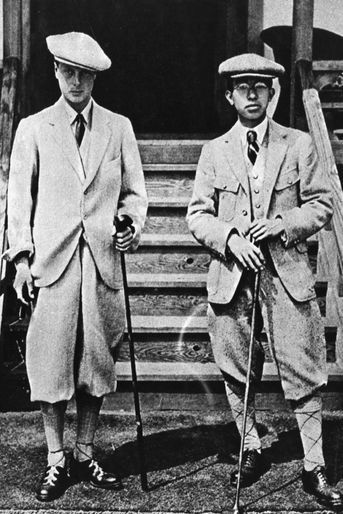 Le prince Hirohito du Japon avec le prince Edward (futur roi Edward VIII), le 12 août 1926