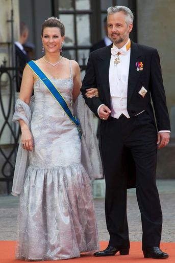 La princesse Martha-Louise de Norvège, avec son mari Ari Behn,  à Stockholm le 13 juin 2015