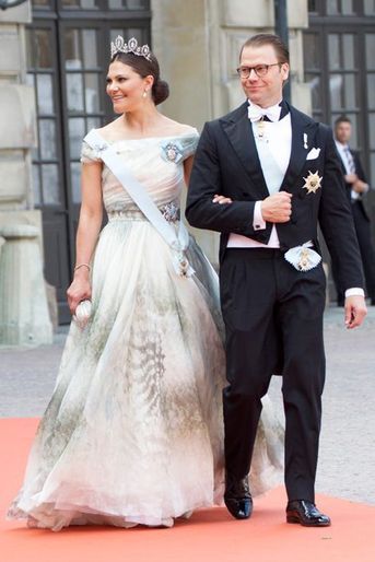 La princesse Victoria de Suède, avec le prince Daniel, à Stockholm le 13 juin 2015