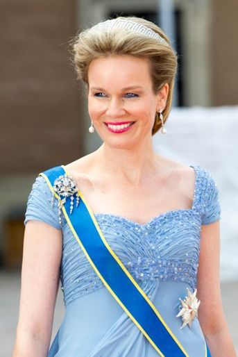 La reine Mathilde de Belgique à Stockholm, le 13 juin 2015