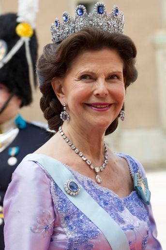 La reine Silvia de Suède à Stockholm, le 13 juin 2015