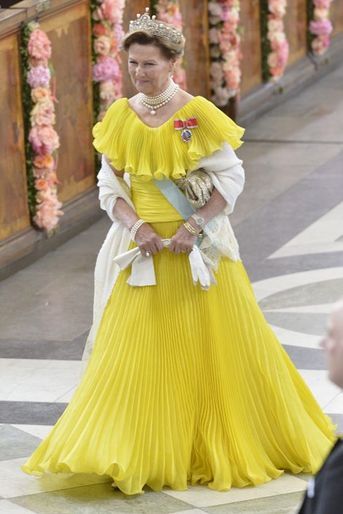 La reine Sonja de Norvège à Stockholm, le 13 juin 2015