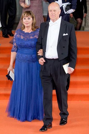 Marie Hallqvist avec son mari Erik à Stockholm, le 13 juin 2015