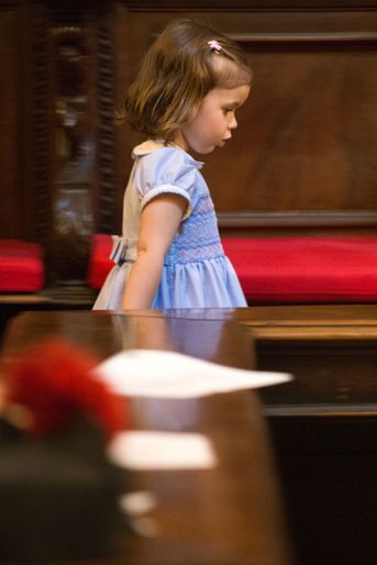 La princesse Amalia a de Luxembourg au Vatican, le 22 avril 2017