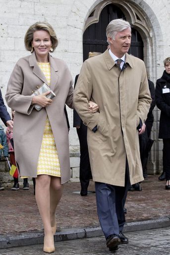 La reine Mathilde et le roi Philippe de Belgique à Dendermonde, le 25 avril 2017