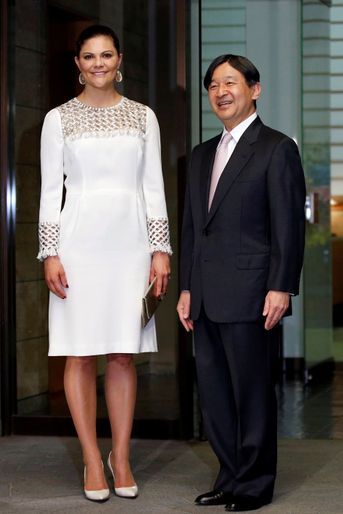La princesse Victoria de Suède et le prince Naruhito du Japon à Tokyo, le 21 avril 2017