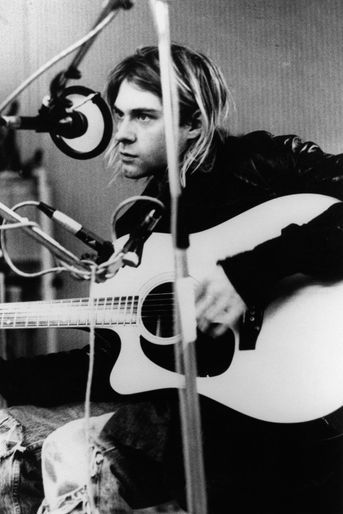 Kurt Cobain en train d&#039;enregistrer aux Studios Hilversum