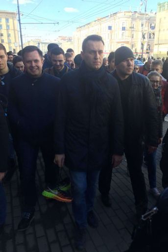 Alexeï Navalny lors de la manifestation à Moscou, le 26 mars 2017.