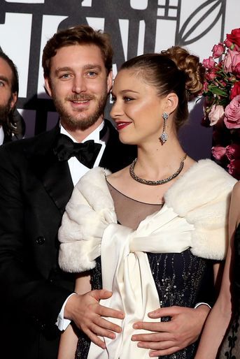Pierre Casiraghi et Beatrice Borromeo au Bal de la Rose, le 18 mars 2017.