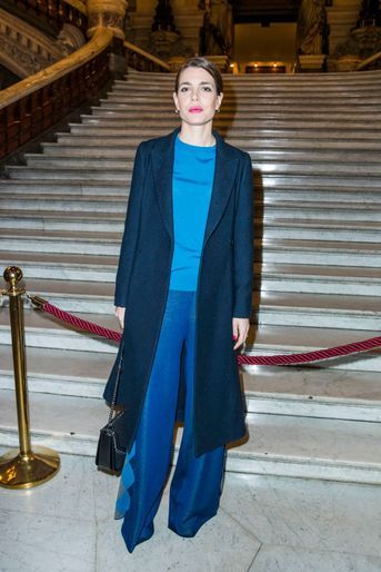Charlotte Casiraghi à la Fashion Week à Paris, le 6 mars 2017