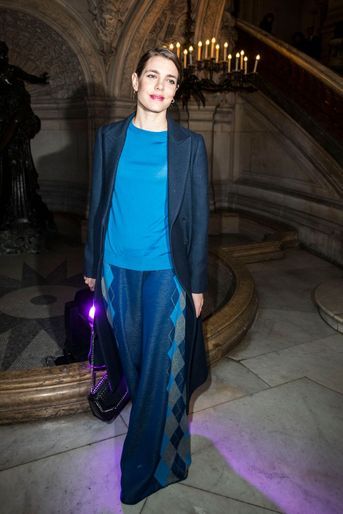 Charlotte Casiraghi à la Fashion Week à Paris, le 6 mars 2017