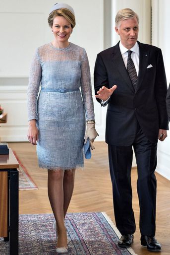 La reine Mathilde de Belgique à Copenhague, le 28 mars 2017