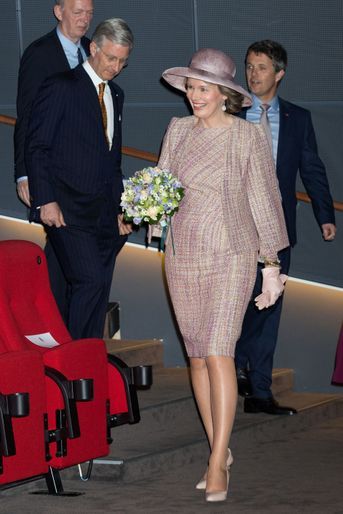 La reine Mathilde de Belgique à Copenhague, le 29 mars 2017