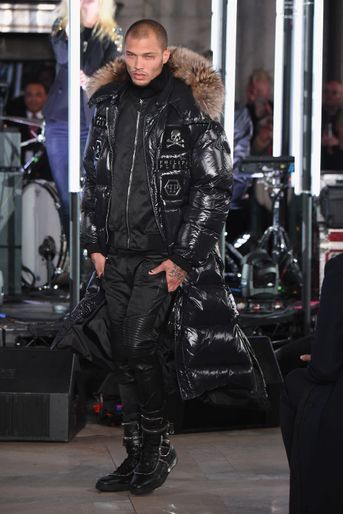 Jeremy Meeks lors du défilé de Philipp Plein, pendant la Fashion week de New York, le 13 février 2017.