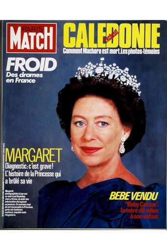 La princesse Margaret, janvier 1985