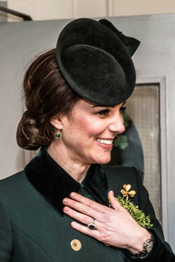 La duchesse de Cambridge, née Kate Middleton, à  Aldershot le 17 mars 2017
