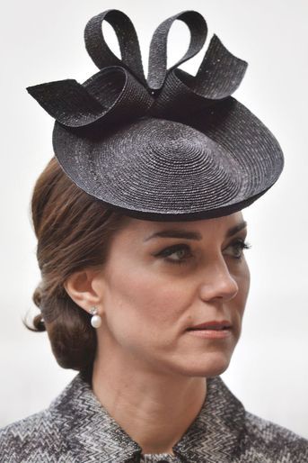 La duchesse de Cambridge, née Kate Middleton, à Londres le 5 avril 2017